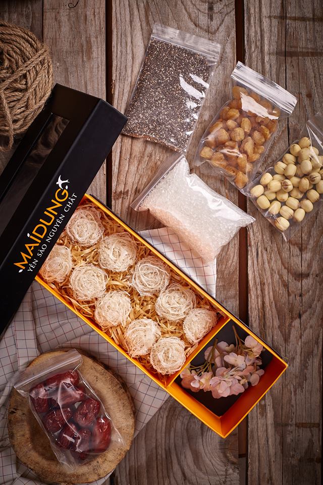 Hộp cao cấp - Yến tinh chế hoa hồng 25gr