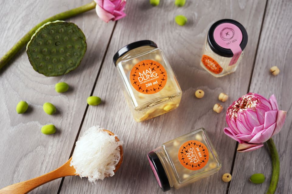 Yến tươi chưng sẵn vị hạt sen